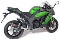 Ninja 1000 SX 2020 - 2024 Exhaust Silencer 300mm Oval Black Stainless Carbon Tip