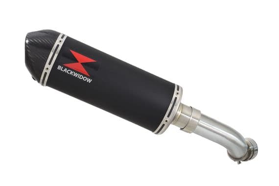 Ninja 1000 SX 2020 - 2024 Exhaust Silencer 300mm Oval Black Stainless Carbon Tip