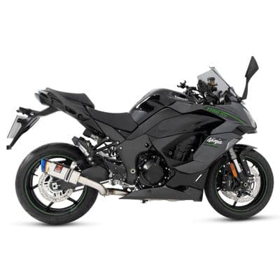 Ninja 1100 SX SE 2025-2026 Race De-cat Exhaust System 200mm Round GP Stainless Blue Tip Silencer