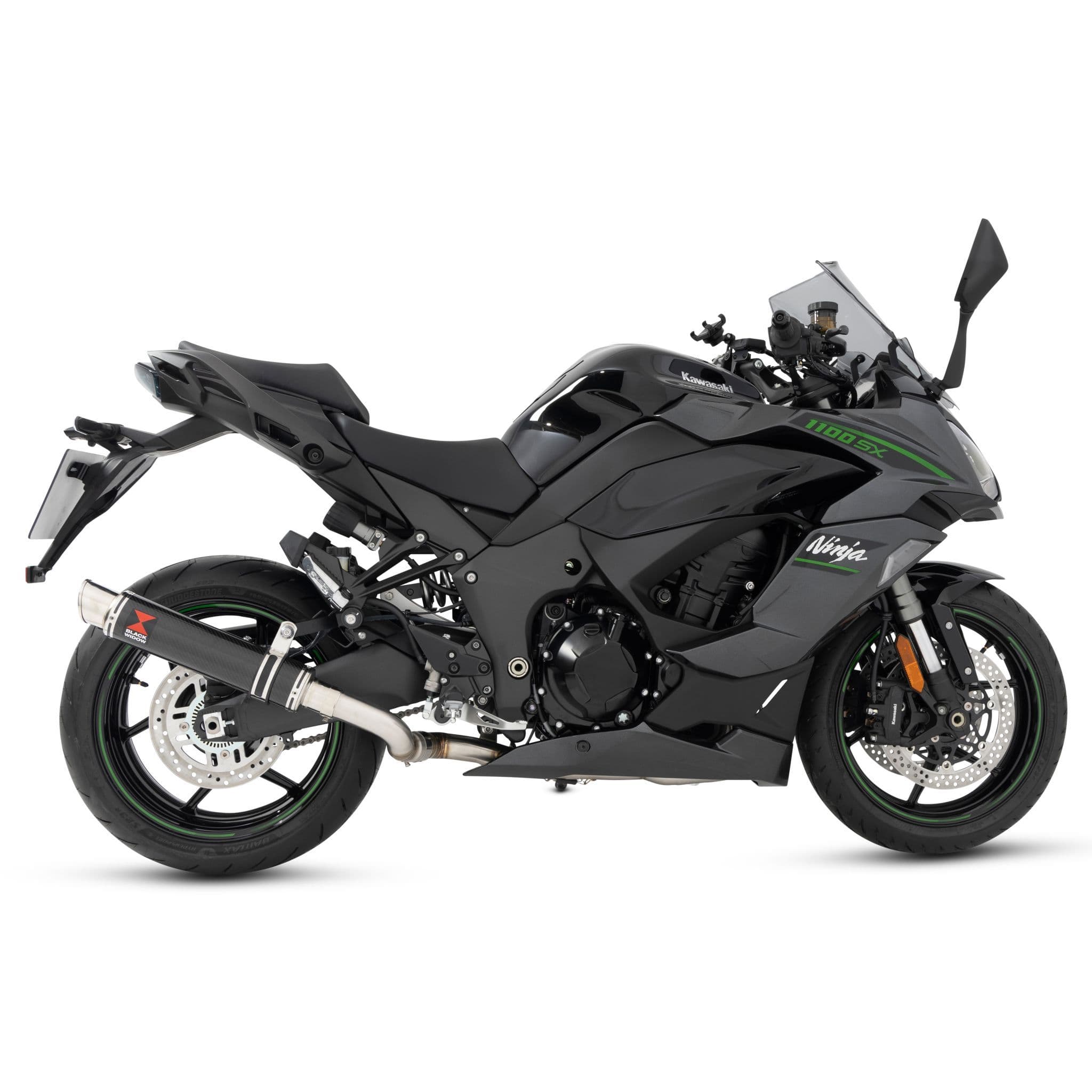 Ninja 1100 SX SE 2025-2026 Race De-cat Exhaust System 350mm Round