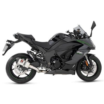 Ninja 1100 SX SE 2025 Race De-cat Exhaust System 200mm Oval Stainless Steel Carbon Tip Silencer