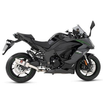 Ninja 1100 SX SE 2025 Race De-cat Exhaust System 200mm Round GP Stainless Steel Silencer