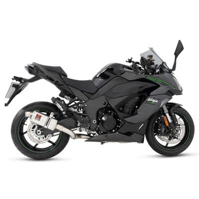 Ninja 1100 SX SE 2025 Race De-cat Exhaust System 230mm Oval Stainless Steel Silencer