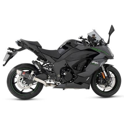 Ninja 1100 SX SE 2025 Race De-cat Exhaust System 230mm Round GP Carbon Silencer