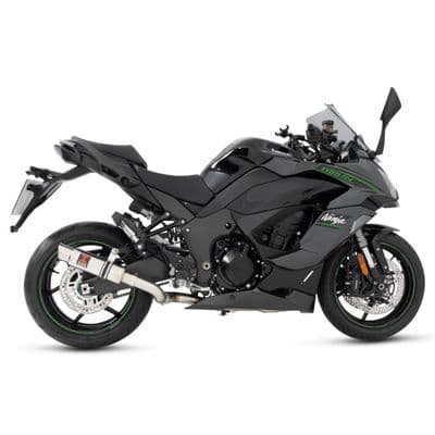 Ninja 1100 SX SE 2025 Race De-cat Exhaust System 230mm Round GP Stainless Steel Silencer