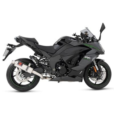 Ninja 1100 SX SE 2025 Race De-cat Exhaust System 300mm Round Stainless Silencer