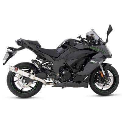 Ninja 1100 SX SE 2025 Race De-cat Exhaust System 350mm Round GP Stainless Steel Silencer