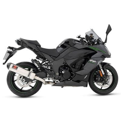 Ninja 1100 SX SE 2025 Race De-cat Exhaust System 400mm Oval Stainless Steel Carbon Tip Silencer