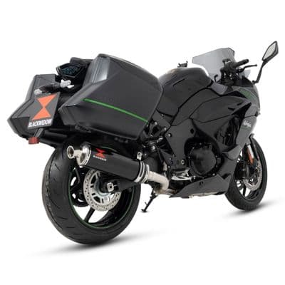 Ninja 1100 SX SE Tourer 2025 Exhaust Silencer 400mm Oval Black Stainless