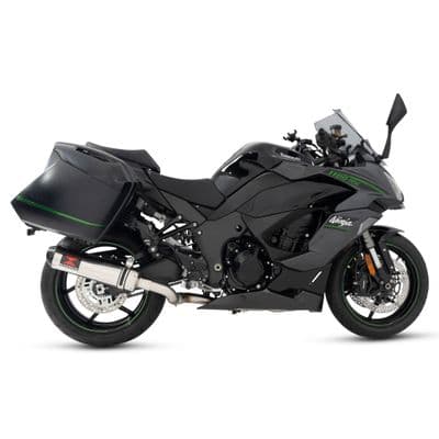 Ninja 1100 SX SE Tourer 2025 Race De-cat Exhaust System 370mm Round Stainless Carbon Tip Silencer