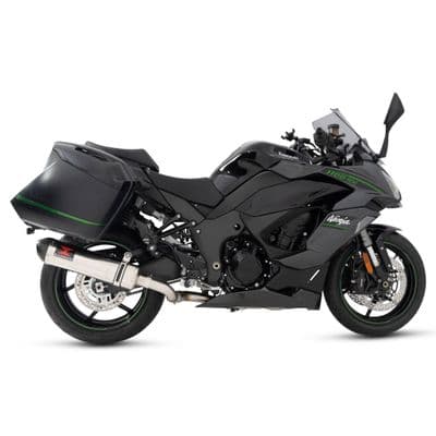 Ninja 1100 SX SE Tourer 25 - 26 Race De-cat Exhaust System 400mm Oval Stainless Carbon Tip Silencer