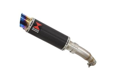 Ninja 125 2018 - 2024  Exhaust Silencer 230mm GP Round Blue Tip Carbon