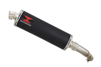 Ninja 125 2018 - 2024 Exhaust Silencer 400mm Oval Black Stainless