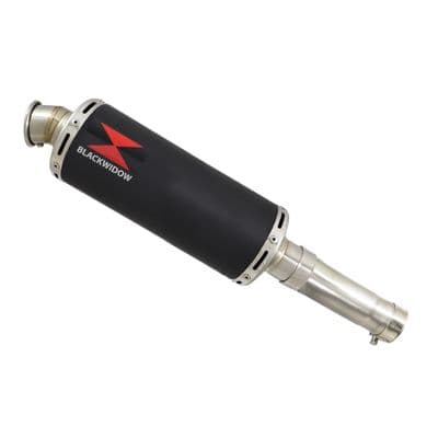 Ninja 400 Z 400 2017 - 2026 Exhaust Link Pipe + 300mm Round Black Stainless Silencer