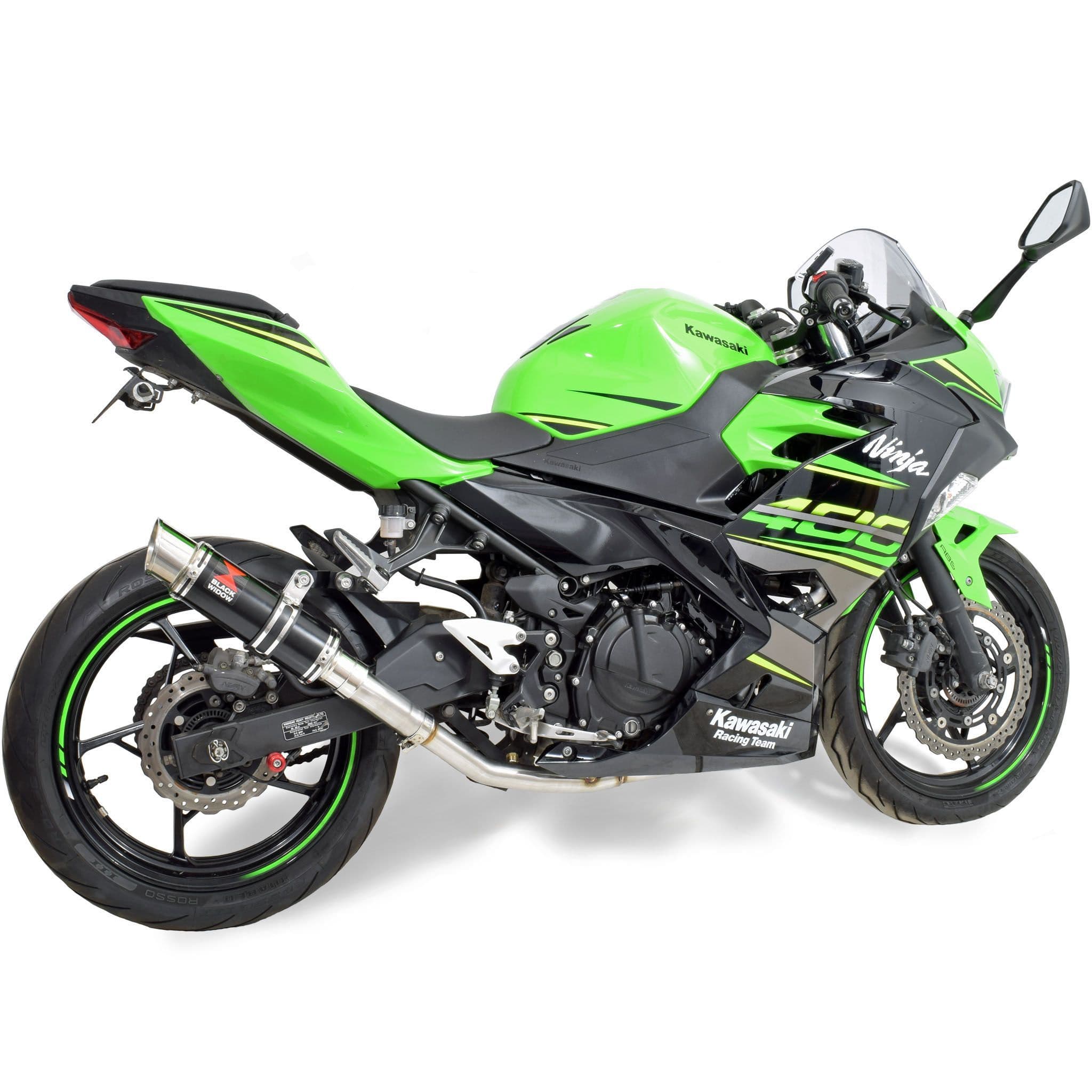 Ninja 400 Z 400 Exhaust Link Pipe 230mm GP Round Black