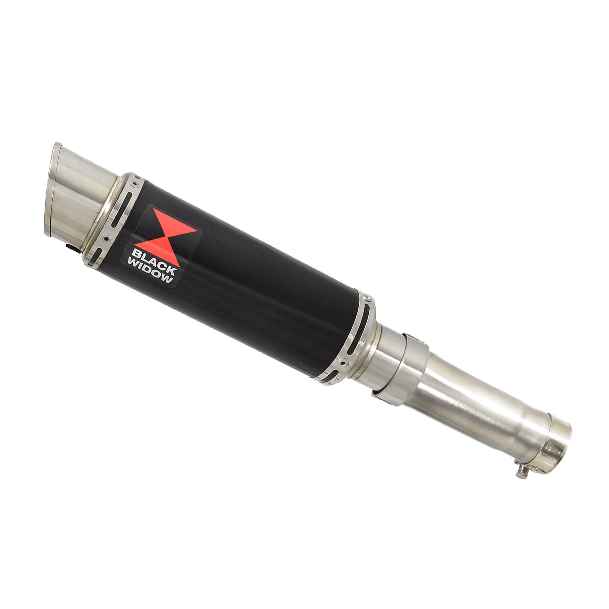 BLACK WIDOW ウレタン Ninja 400 Z 400 Exhaust Link Pipe 230mm GP Round Black