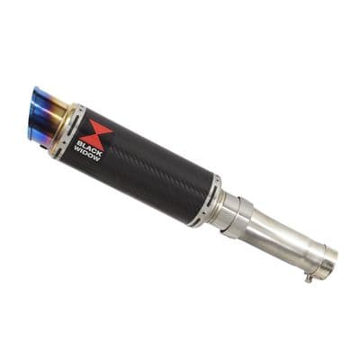 Ninja 400 Z 400 Exhaust Link Pipe + 230mm GP Round Blue Tip Carbon Silencer