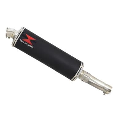 Ninja 400 Z 400 Exhaust Link Pipe + 400mm Oval Black Stainless Silencer