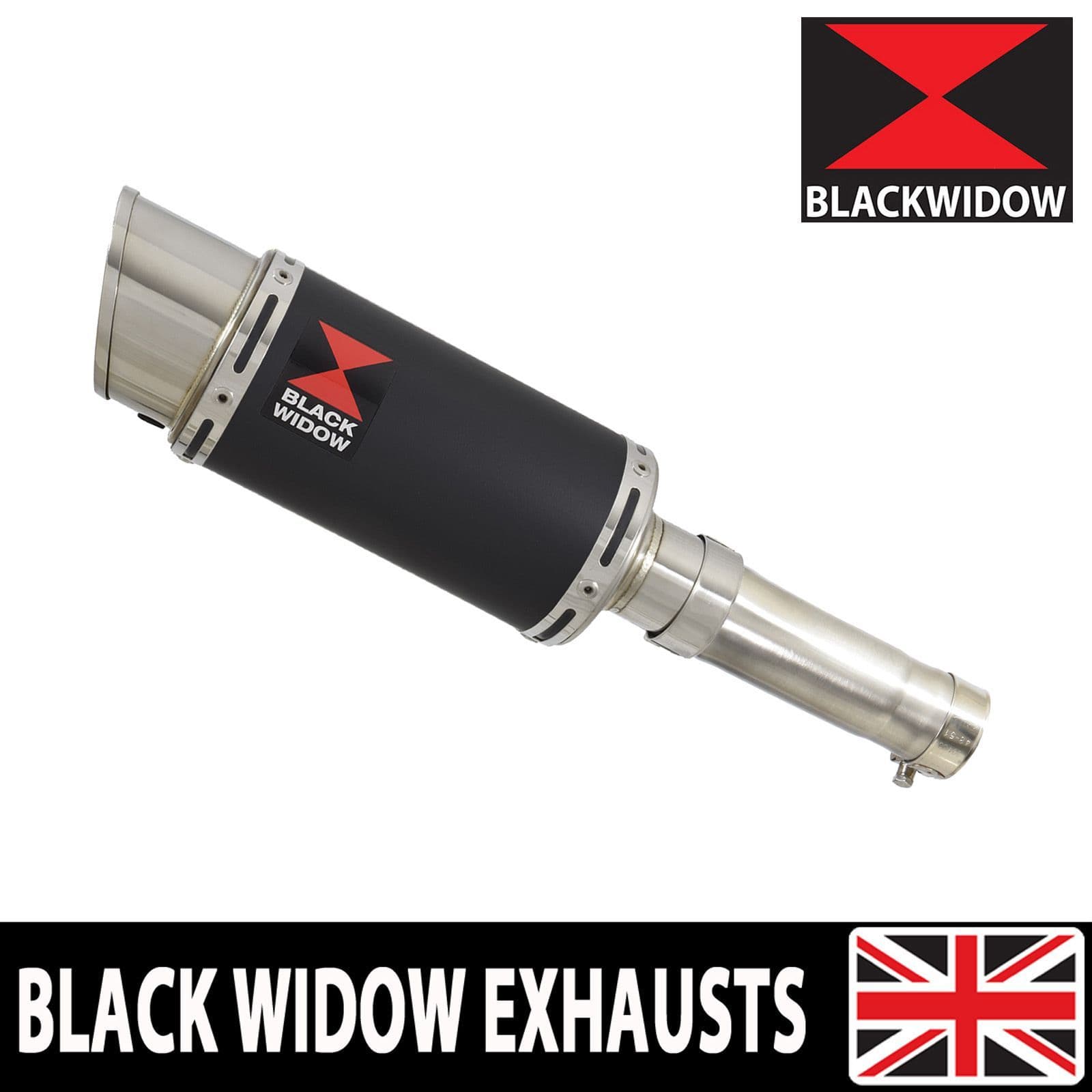 Ninja 500 Z 500 2024 - 2026 Exhaust Link Pipe 200mm Round Black