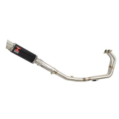 Ninja 500 Z 500 2024 - 2026 Exhaust System 230mm GP Round Black Stainless Silencer