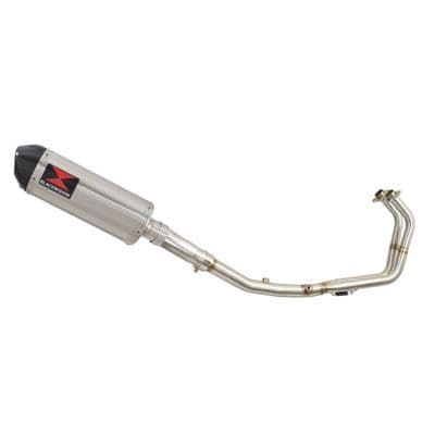 Ninja 500 Z 500 2024 - 2026 Exhaust System 300mm Oval Stainless Carbon Tip Silencer