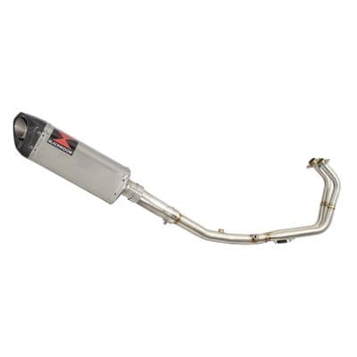 Ninja 500 Z 500 2024 - 2026 Exhaust System 300mm Tri Oval Stainless Carbon Tip Silencer