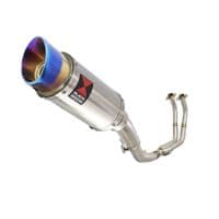 Ninja 500 Z 500 Exhaust System 200mm Round Blue Tip Stainless Silencer