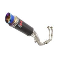 Ninja 500 Z 500 Exhaust System 230mm GP Round Blue Tip Carbon Silencer