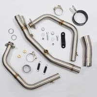 Ninja 500 Z 500 Exhaust System 230mm GP Round Blue Tip Carbon Silencer