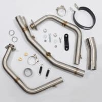 Ninja 500 Z 500 Exhaust System 400mm Oval Black Stainless Silencer