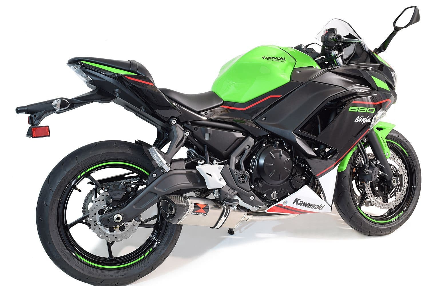 Ninja 650 2017 - 2022 De Cat Exhaust System 350mm Tri Oval
