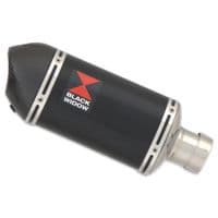 Ninja H2 SX 2018 - 2024 Race De-cat Exhaust System 200mm Oval Black  Stainless Carbon Tip Silencer