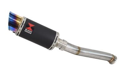 Norden 901 2022 - 2026 Exhaust Silencer 200mm Round GP Black Stainless Steel  Blue Tip Silencer