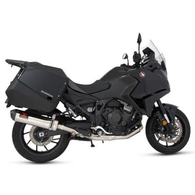 NT 1100 2022 - 2025 With Panniers Exhaust De - Cat Full System 400 mm Oval Stainless Carbon Tip