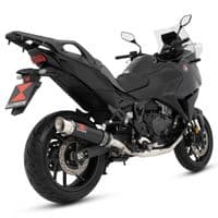 NT 1100 2022 - 2026 Exhaust De - Cat Full System 360 mm GP Round Black Stainless Silencer