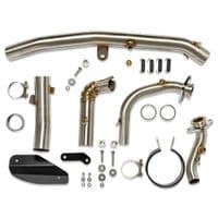 NT 1100 2022 - 2026 Exhaust De - Cat Full System 360 mm GP Round Black Stainless Silencer