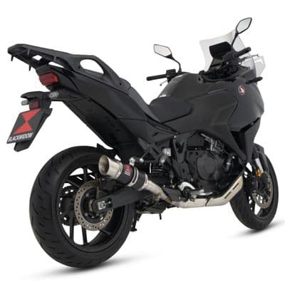 NT 1100 2022 - 2026 Exhaust Silencer Kit 200 mm Round GP Black Stainless Steel Silencer