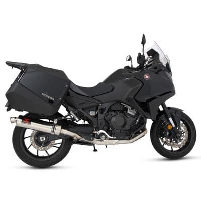 NT 1100 2022 - 2026 With Panniers Exhaust De - Cat Full System 400 mm Round Stainless Silencer
