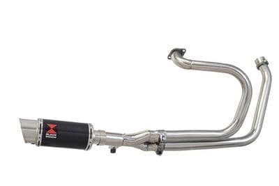 NTV600 NTV650 REVERE 1988-1998 Exhaust System with 200mm Round Carbon Silencer