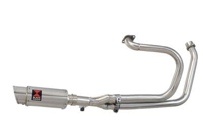 NTV600 NTV650 REVERE 1988-1998 Exhaust System with 200mm Round Stainless Silencer