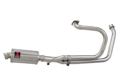 NTV600 NTV650 REVERE 1988-1998 Exhaust System with 230mm Oval Stainless Silencer