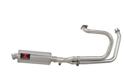 NTV600 NTV650 REVERE 1988-1998 Exhaust System with 300mm Oval Stainless Silencer