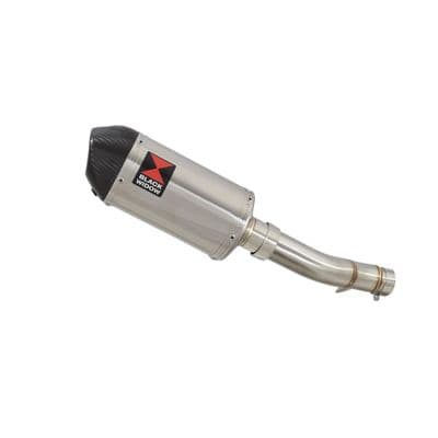 NX 500 2024 - 2026 Exhaust Link Pipe 200mm Oval Stainless Carbon Tip Silencer