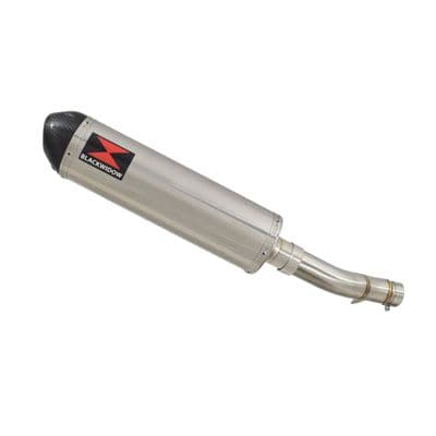 NX 500 2024 - 2026 Exhaust Link Pipe 400mm Oval Stainless Carbon Tip Silencer