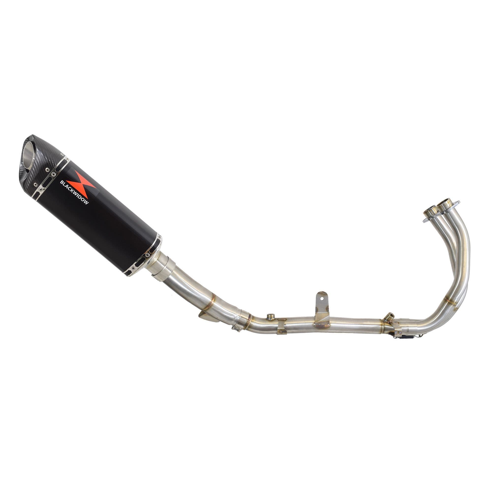 N/OH ノウ INORI SS MIDDLE RICH BLACK NX 500 2024 - 2026 Exhaust System 300mm Tri Oval Black Stainless