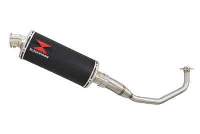 PCX 125 WW125 2012-2016 Exhaust System + 300mm Round Black Stainless Silencer