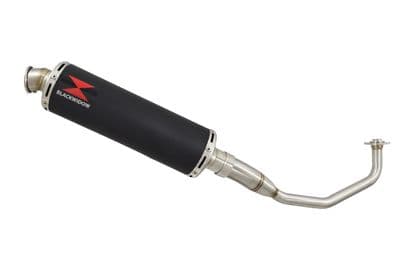 PCX 125 WW125 2012-2016 Exhaust System + 400mm Round Black Stainless Silencer