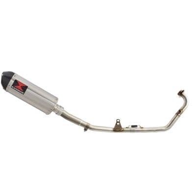 PM-01 125 Exhaust System 300mm Oval Stainless Carbon Tip Silencer