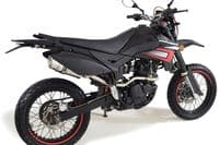 Pulse Adrenaline 125 2008-2016 Exhaust System + 200mm Round Stainless Silencer