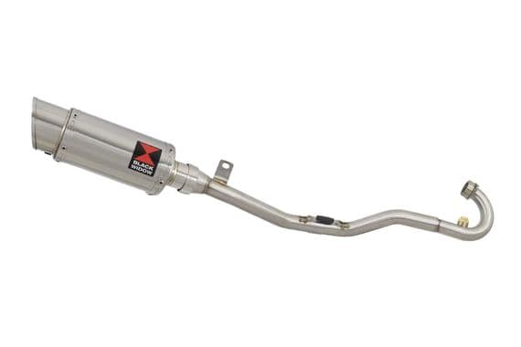 Pulse Adrenaline 125 2008-2016 Exhaust System + 200mm Round Stainless Silencer